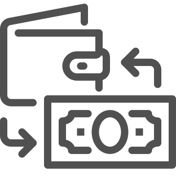 Currency, exchange, finance icon