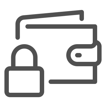 Finance, lock, money icon