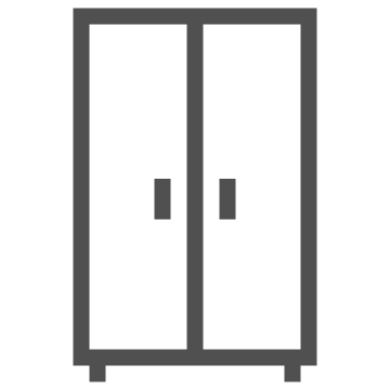 Bedroom, cabinet, closet icon