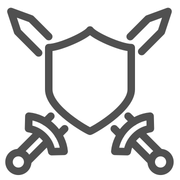 Ancient, military, shield icon