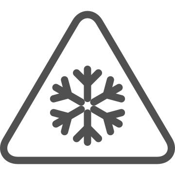Caution, cold, frost icon