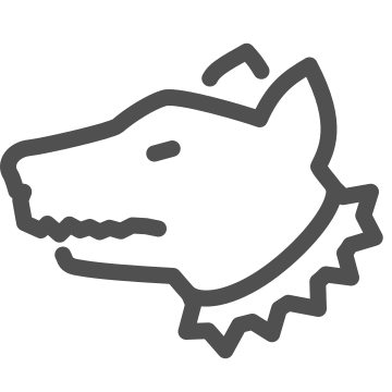 Alert, animal, caution icon