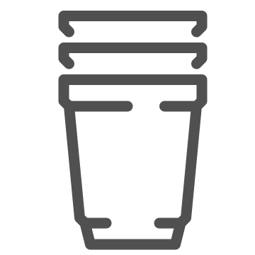 Beverage, container, cup icon
