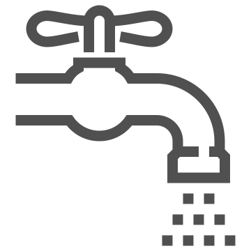 Cleaning, faucet, hygiene icon