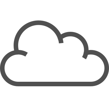 Atmosphere, climate, cloud icon