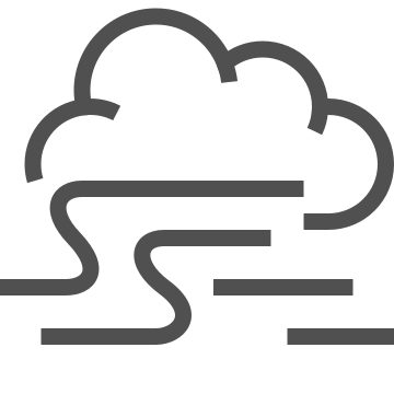 Cloud, fog, haze icon