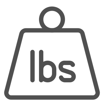 Heavy, lbs, mass icon