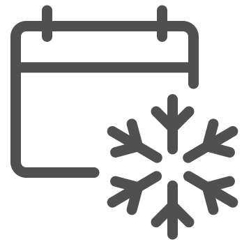 Calendar, cold, seasons icon