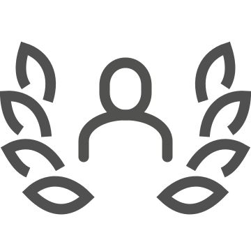 Wreath, laurel, user icon