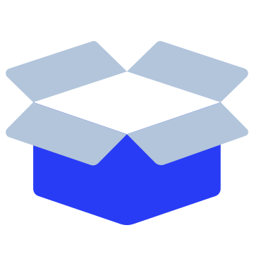 box, open, package