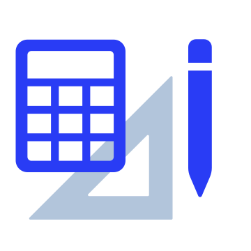Calculate, design, math icon