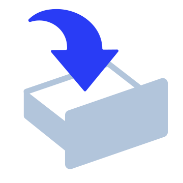 Upload, download, data icon