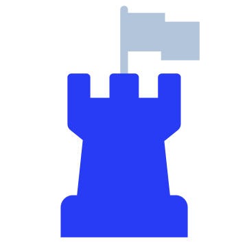Fortress, defense, castle icon