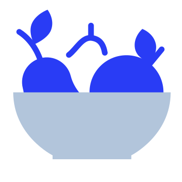 Fruit bowl, food, fruits icon