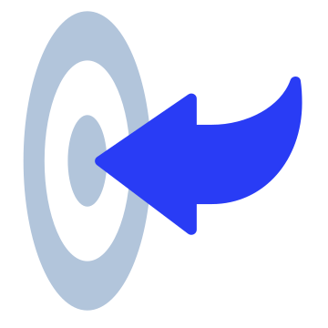 Goal, focus, target icon