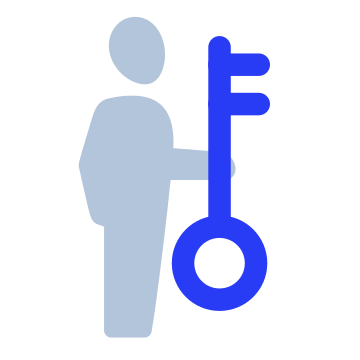 Key worker, person, key icon
