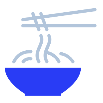 Noodles, ramen, dining icon
