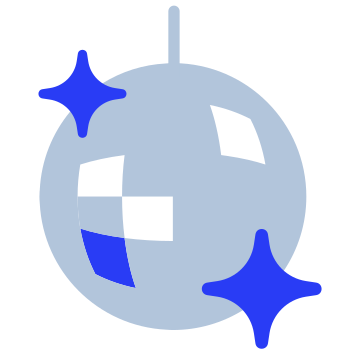 Disco ball, party, nightlife icon