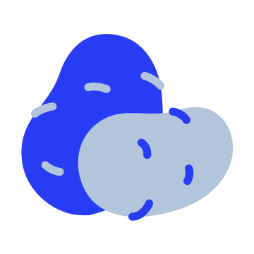 Potato, vegetable, food icon