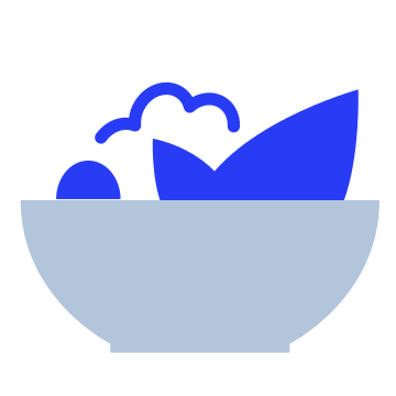 Salad, dish, food icon