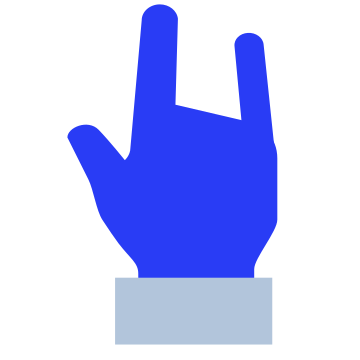 Sign, rock, rock on icon