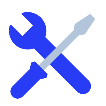 Tools, repair, maintenance icon