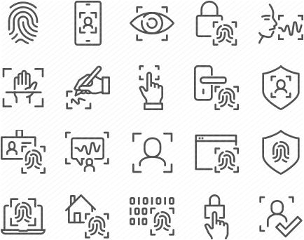 Line Biometric Icons