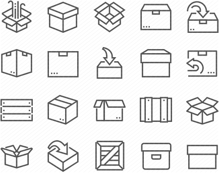 Line Box Icons