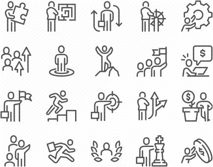 Line Business People Icons