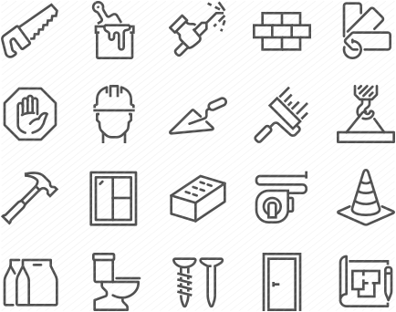 Line Construction Icons