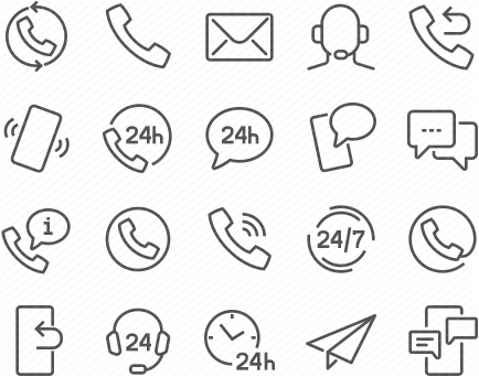 Line Contact Icons