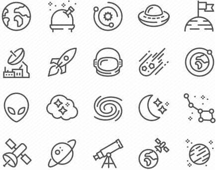 Line Space Icons