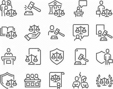 Line Court Icons