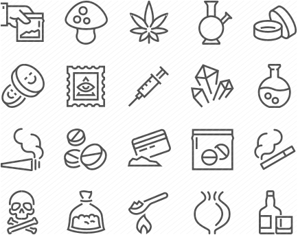 Line Drugs Icons