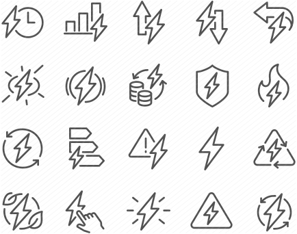 Line Energy Icons