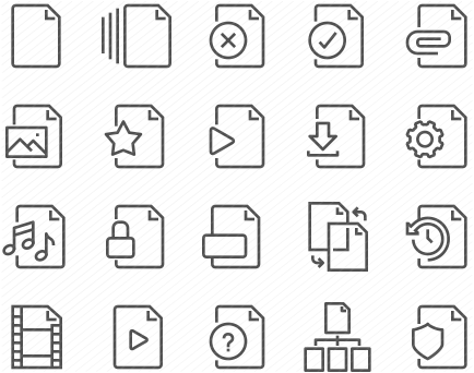 Line File Icons