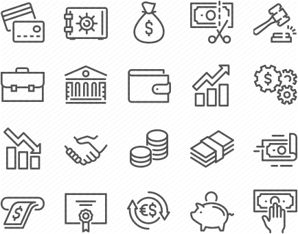 Line Finance Icons