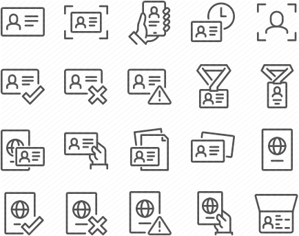 Line ID verification Icons