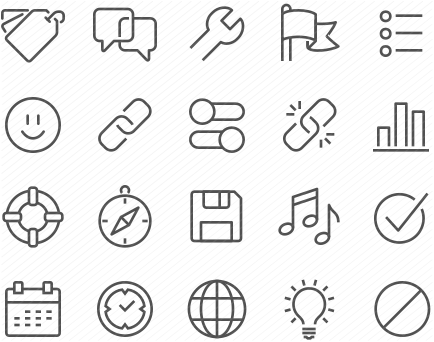 Line Interface Icons