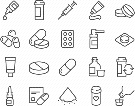 Line Pills Icons