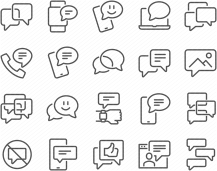 Line Messages Icons