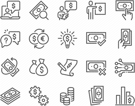 Line Money Icons