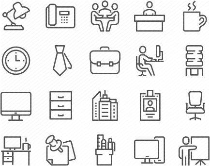 Line Office Icons