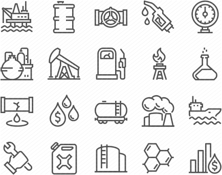 Line Oil Icons