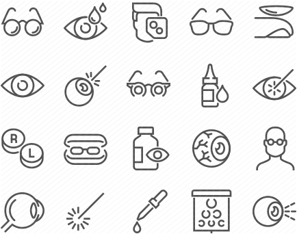 Line Optometry Icons