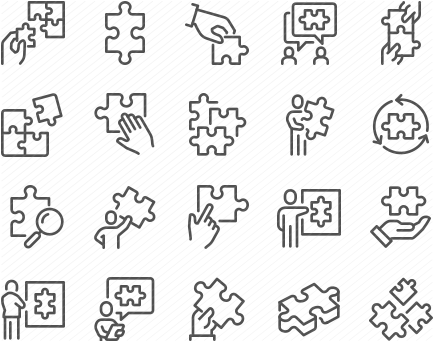 Line Puzzle Icons