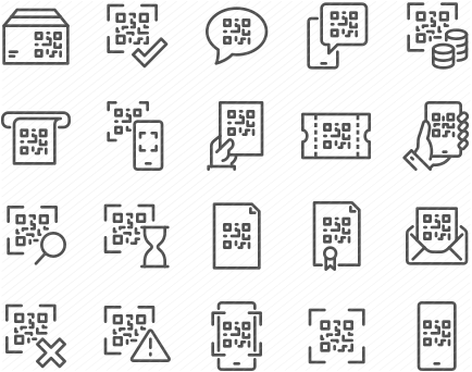 Line QR Icons