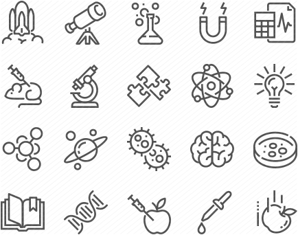 Line Science Icons