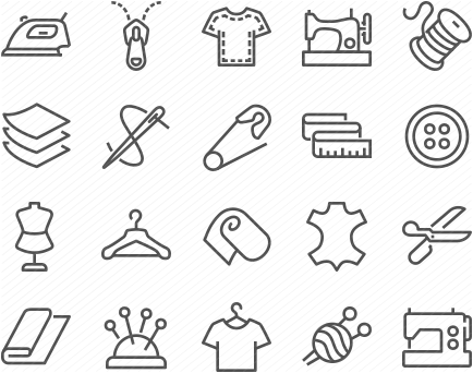 Line Sewing Icons