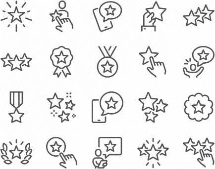 Line Star Icons